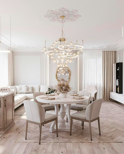 salon i jadalnia glamour